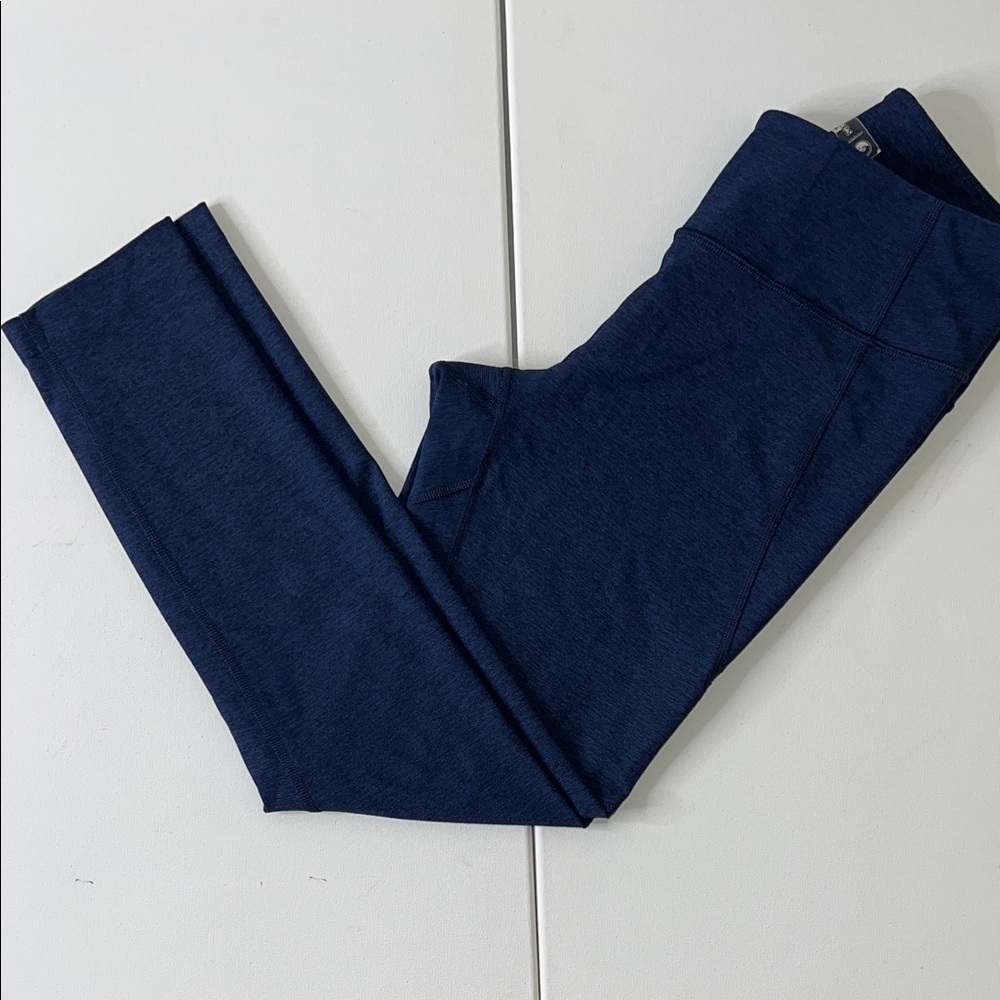 NWOT Outdoor Voices Navy Heather Blue Leggings Large